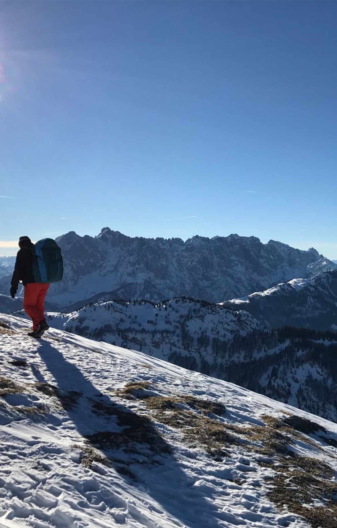 bergwanderführer tirol - wanderung im winter