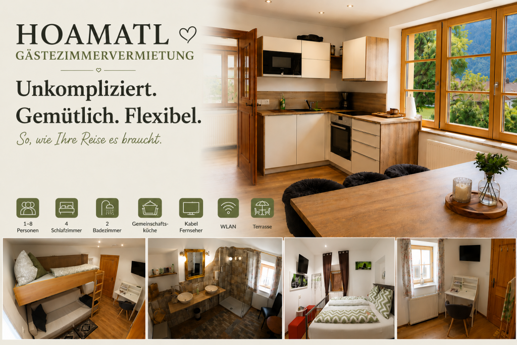 Unterkunft in Ebbs | Gästezimmer Hoamatl bei Schmider