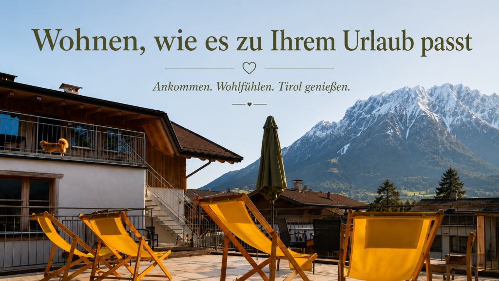 Unterkünfte in Ebbs Tirol bei Schmider mit Terrasse und Blick auf den Zahmen Kaiser